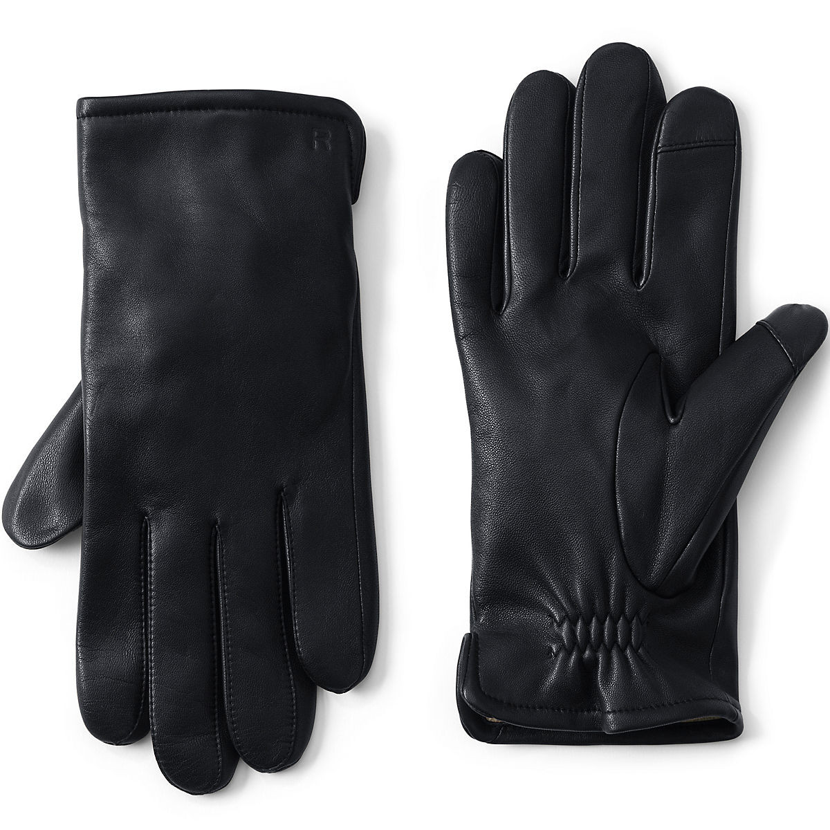 Men's Cashmere Lined EZ Touch Leather Glove | Lands' End (US)