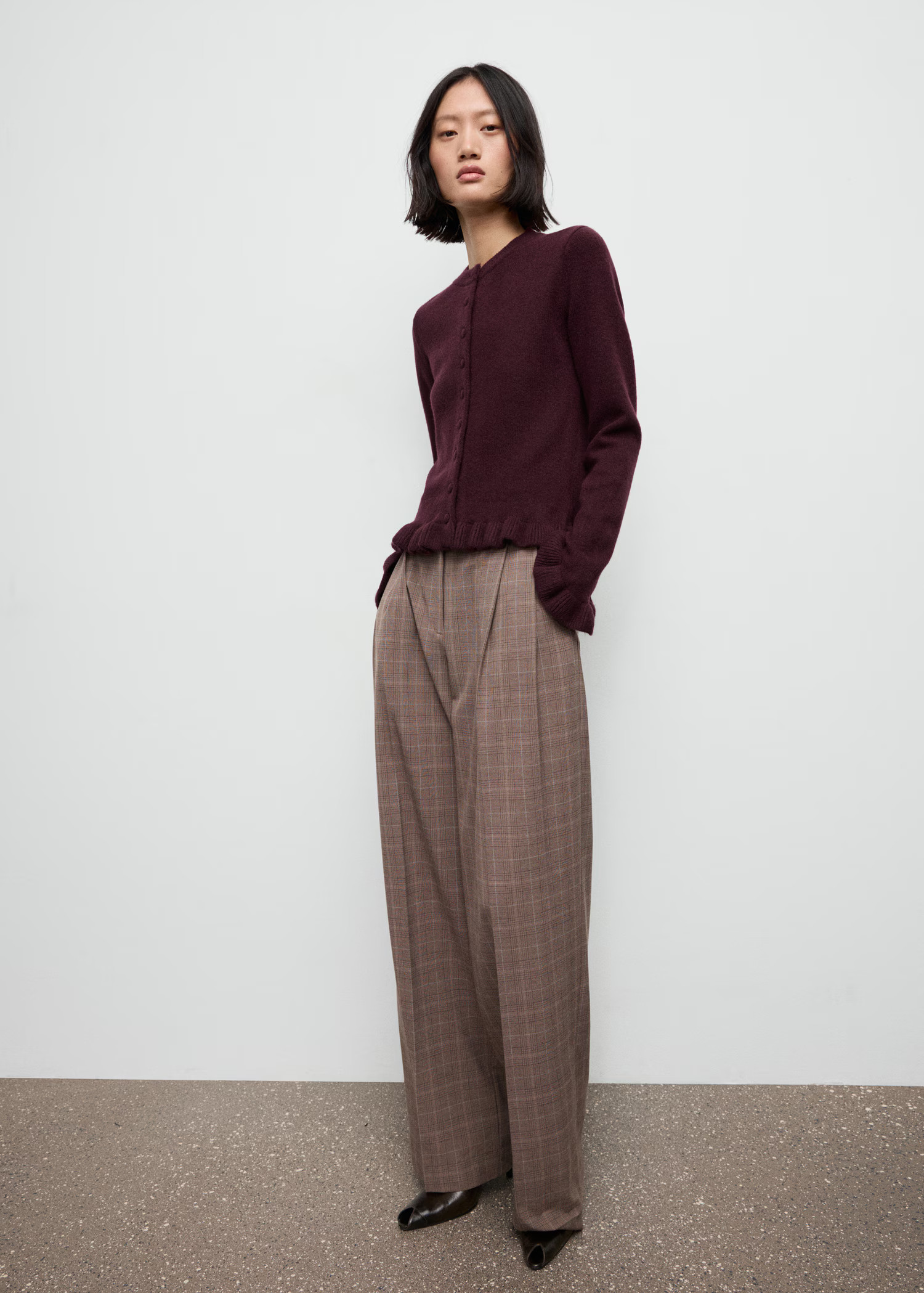 Ruffle  knit cardigan | Mango (US/MX/AU)