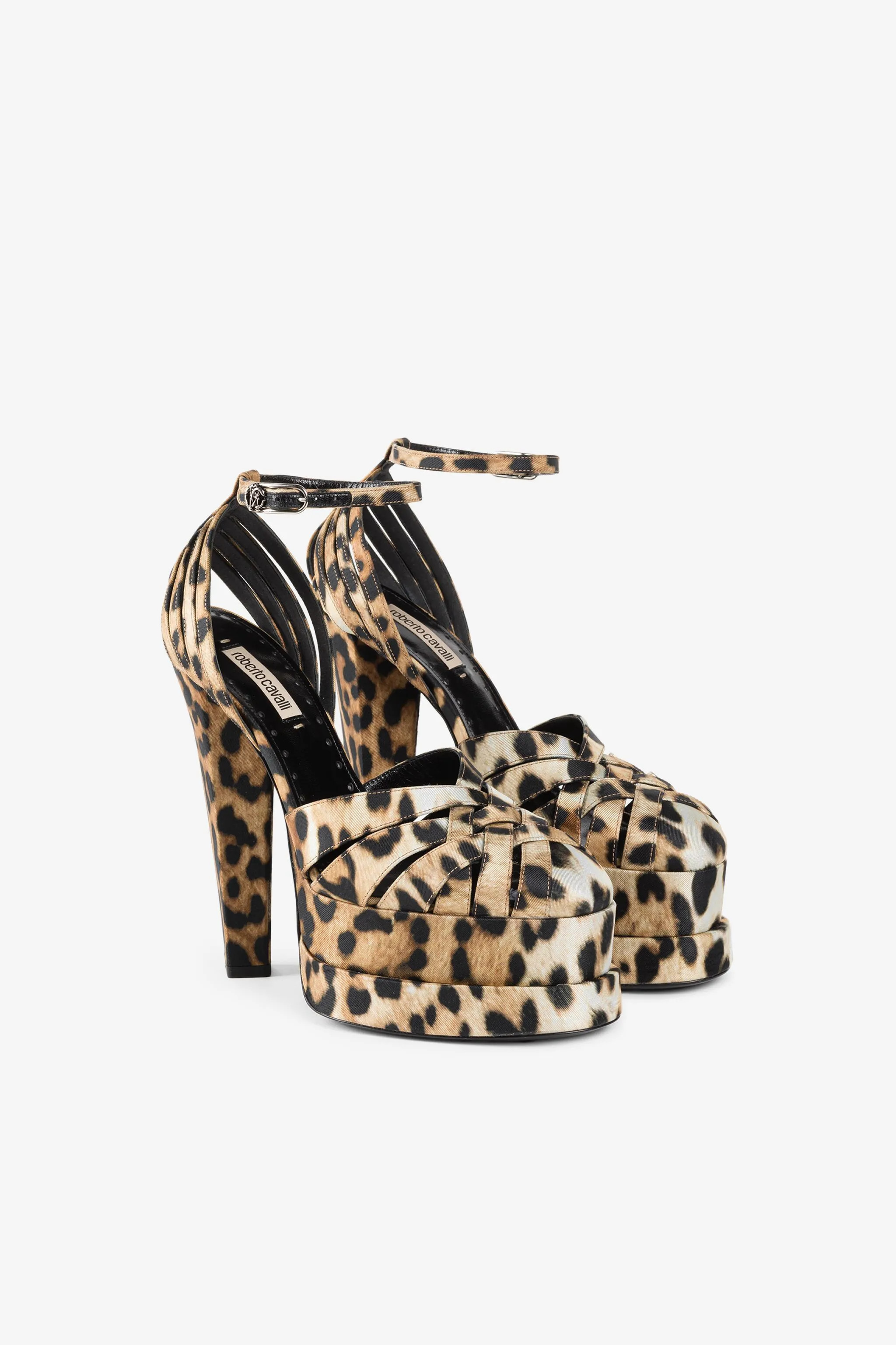Jaguar-Print Platform Sandals | Roberto Cavalli (UK)