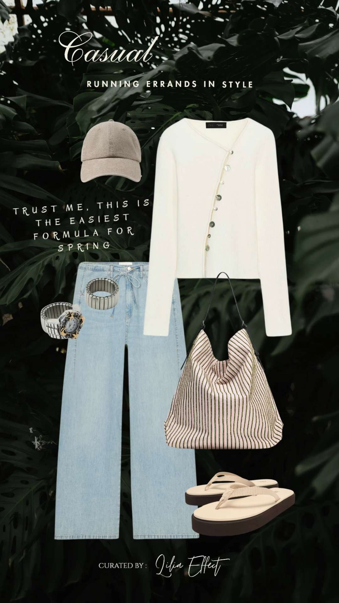 Casual & daily — running errands in style 🤍 Trust me, this is the easiest spring formula: comfy basics, light layers, and effortless pieces that still look put together. 🌿✨
 

 #LTKgrwm #LTKootd