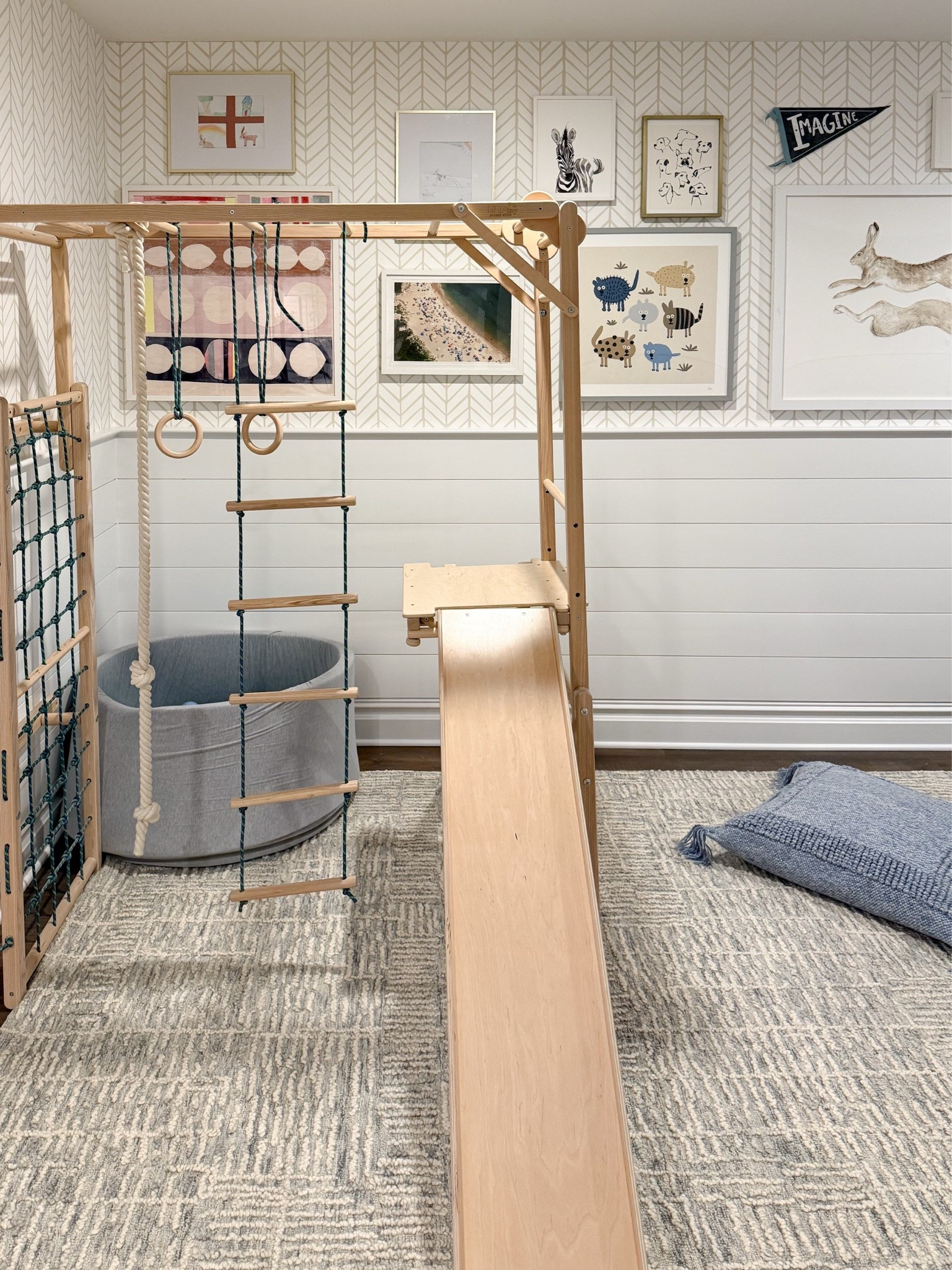 This rug was the perfect choice for our playroom because it's soft, durable, and designed to handle everyday life. I love the subtle geometric pattern and neutral color palette, which add texture and interest without overwhelming the space. It's comfortable for the kids to play on and versatile enough to grow with the room as their needs change.
Playroom rug, kids playroom rug, neutral area rug, geometric rug, durable rug, family friendly rug, playroom décor, Loloi rug, modern neutral home, kids room rug, GirlOnTheHudson

#LTKKids #LTKHome #LTKmomlife