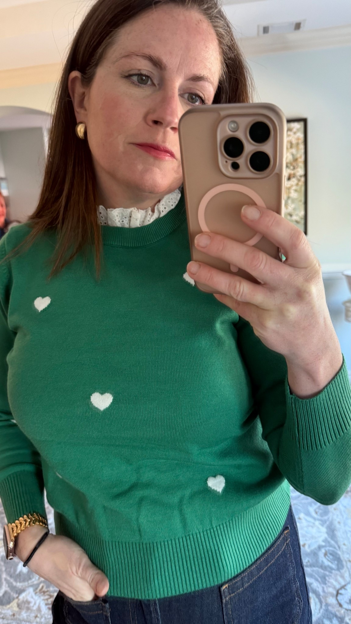 At Patrick’s day sweater. Festive st paddy’s day outfit idea  

#LTKSeasonal #LTKParties #LTKOver40