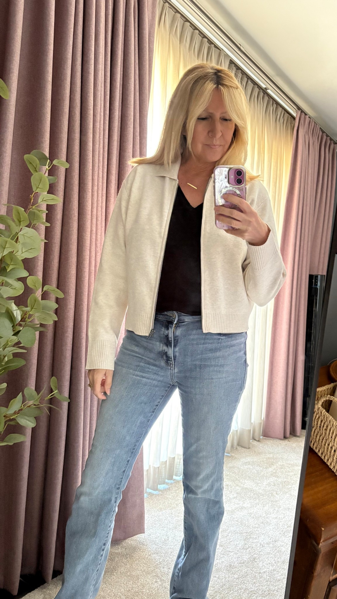 This zip up cardigan from target is so soft but also lightweight. I love the collar too. A perfect little accessory for layering.

#LTKStyleTip #LTKOver40 #LTKSeasonal