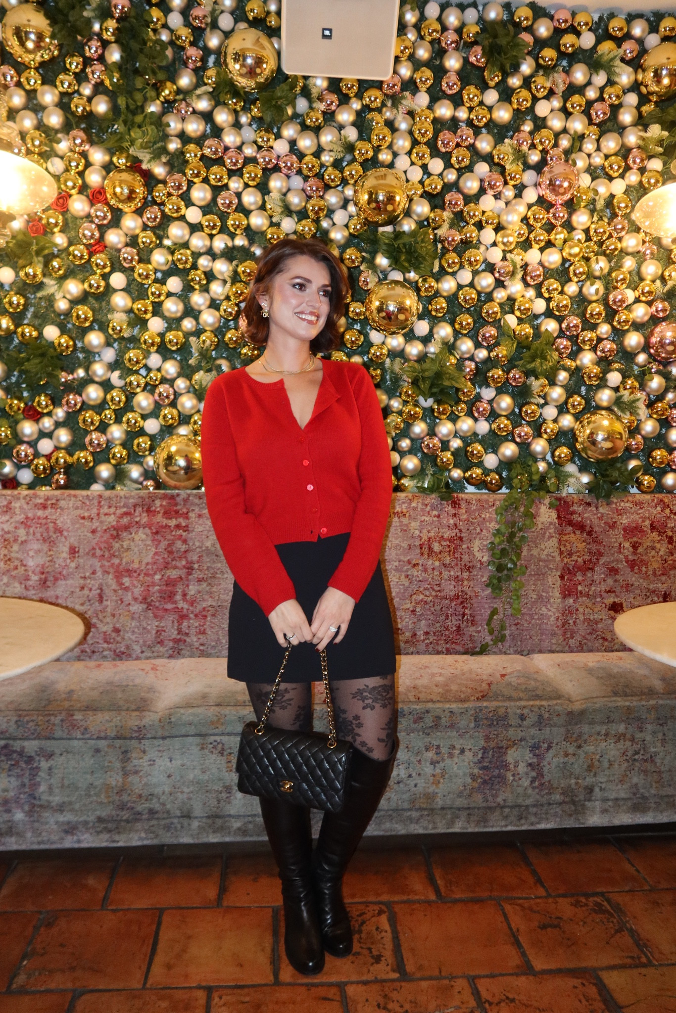 Super cute holiday outfit! #christmasoutfit #holidayoutfits #miniskirtoutfit #outfitinspo #girlsnight #ootn #winterfashion @aritzia @reformation @stuartweitzman 

#LTKSeasonal #LTKHoliday #LTKParties