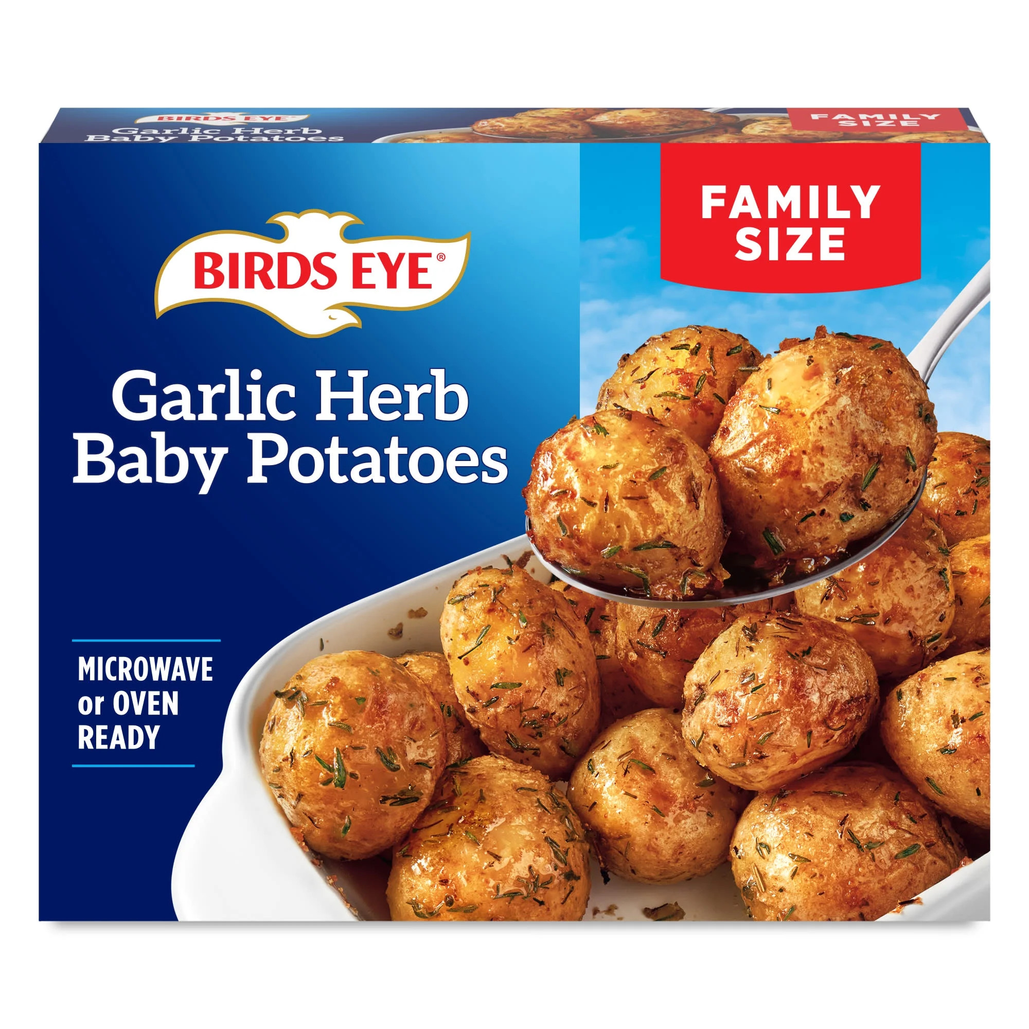 Birds Eye Garlic Herb Baby Potatoes, Frozen Side, 20.5 oz. Family Sized Bag | Walmart (US)