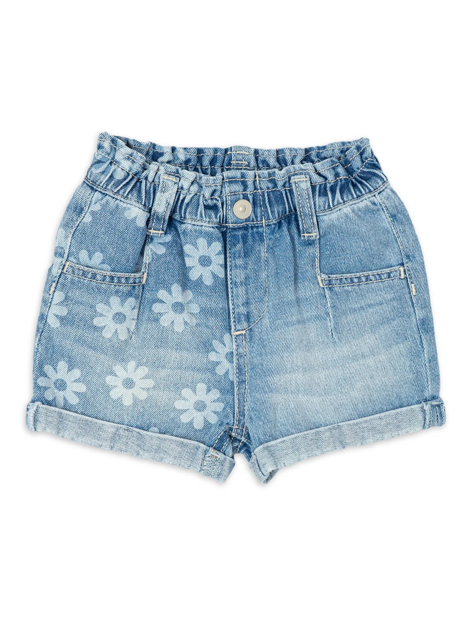 Wonder Nation Toddler Girls Paperbag Short, Sizes 2 Toddler-18 Months - Walmart.com | Walmart (US)