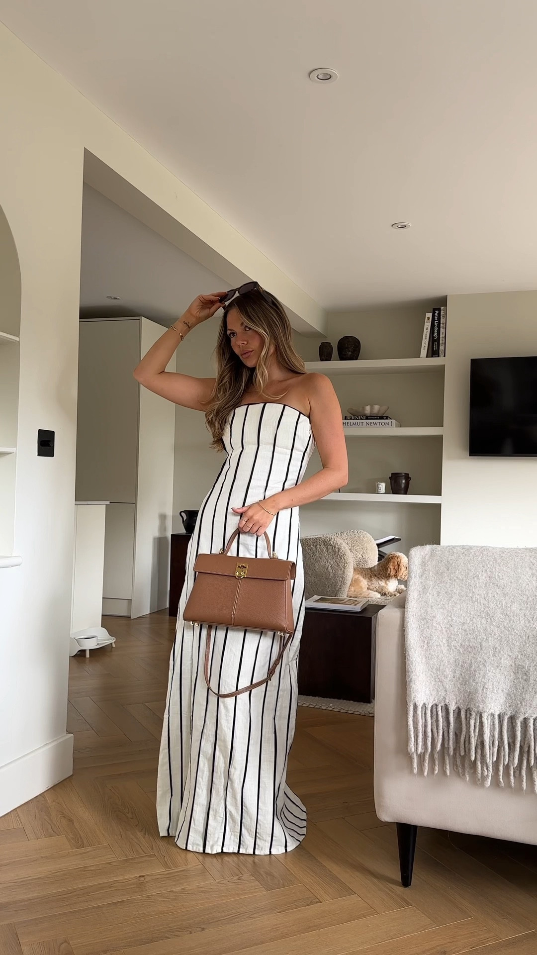 Stripe dress, summer dress, day dress, monochrome look, maxi dress, white dress black stripes, chic look, casual look, 

#LTKeurope #LTKsummer #LTKuk