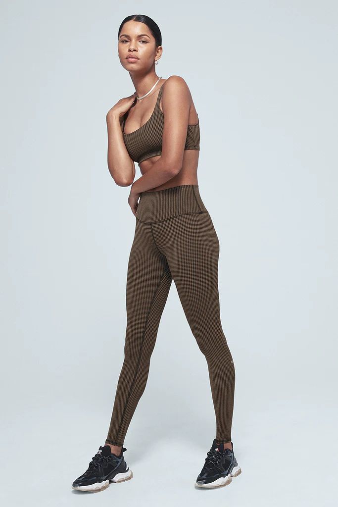 High-Waist Micro Houndstooth Legging | Alo Yoga