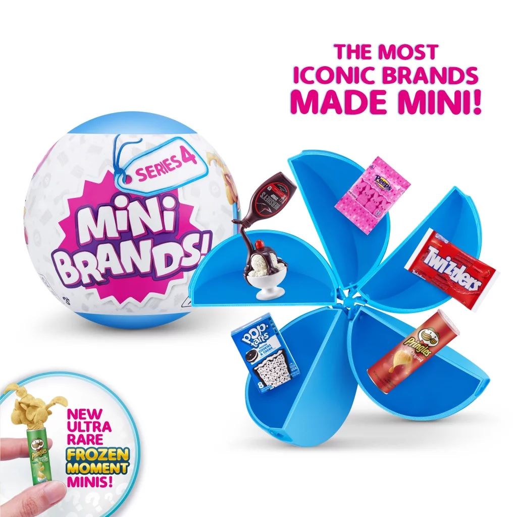 5 Surprise Mini Brands Series 4 Mystery Capsule Real Miniature Brands Collectible Toy by ZURU - W... | Walmart (US)