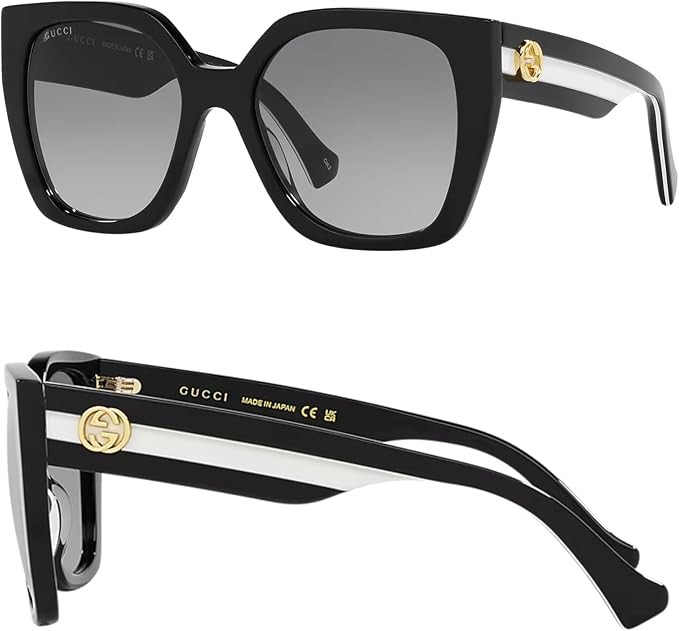 Gucci GG1300S GG Interlocking Logo Pilot-Shaped Non-Polarized Sunglasses for Women – Includes L... | Amazon (US)