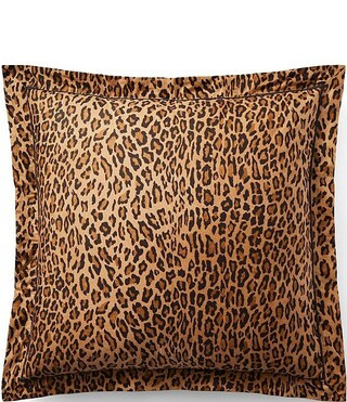 Ralph Lauren Montgomery Leopard Print Euro Sham | Dillard's | Dillard's