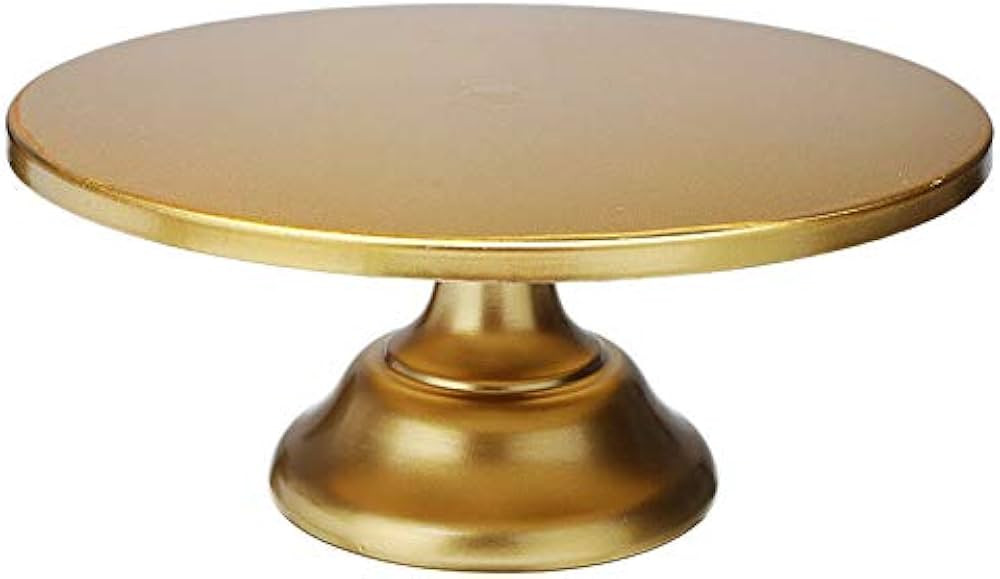 HAOHON 12 Inch Iron Round Cake Stand Cake Plate Pedestal Dessert Holder Wedding Birthday Party-Go... | Amazon (US)