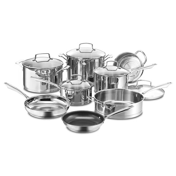 Cuisinart Professional Series 13 Piece Stainless Steel Cookware Set | Wayfair North America