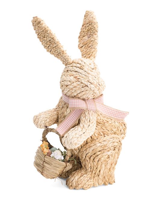 14in Cornhusk Bunny With Basket | Home | T.J.Maxx | TJ Maxx