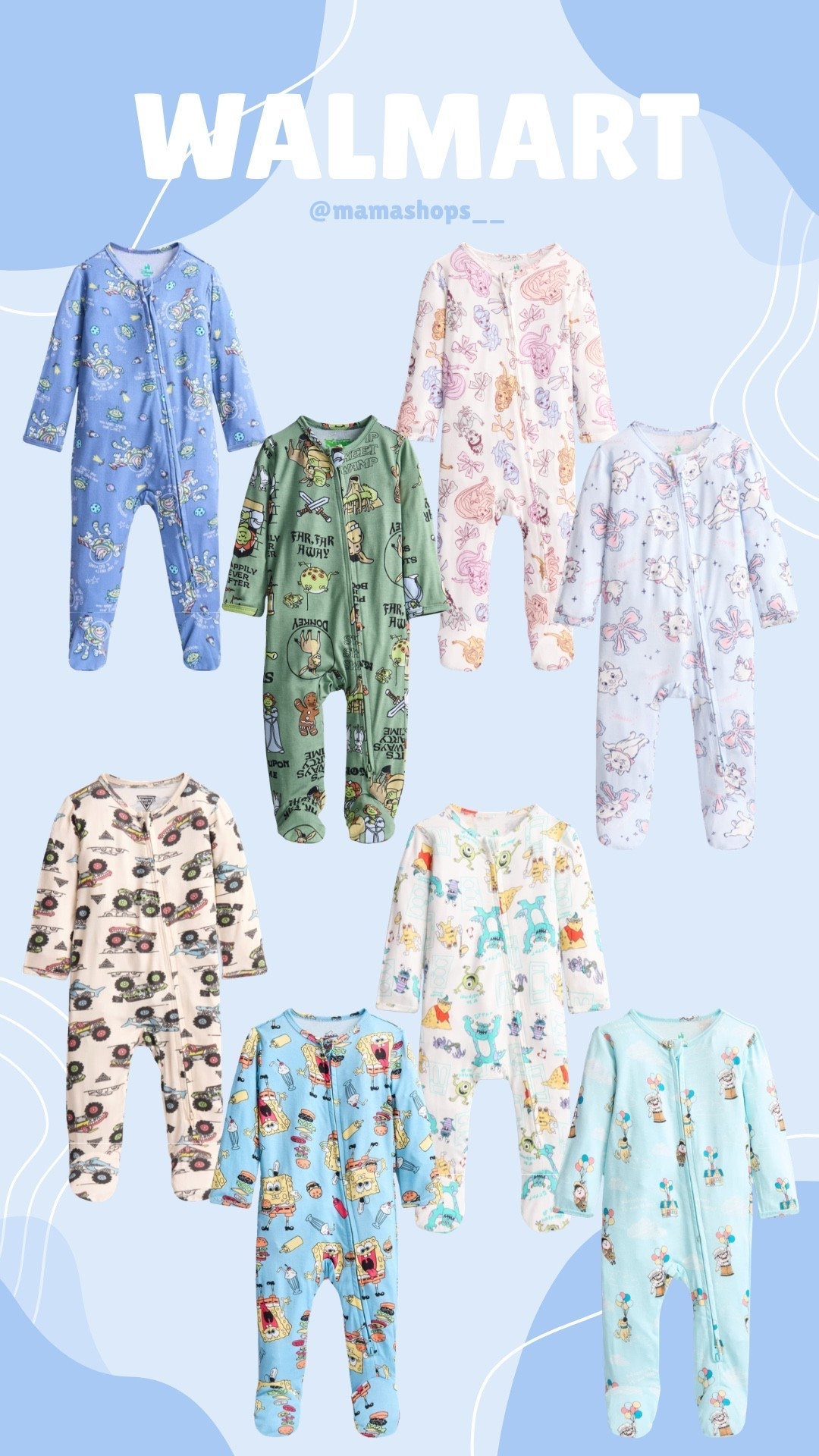 Walmart finds, Disney Pixar character pajamas for your little ones !👶🏻😍

Linking everything here ✨🔗

#LTKmomlife #LTKSeasonal #LTKBaby