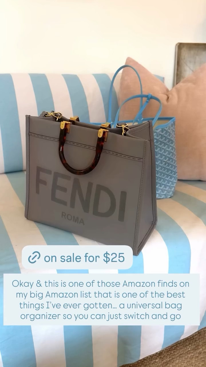 Okay & this is one of those Amazon finds on my big Amazon list that is one of the best things I’ve ever gotten… a universal bag organizer so you can just switch and go