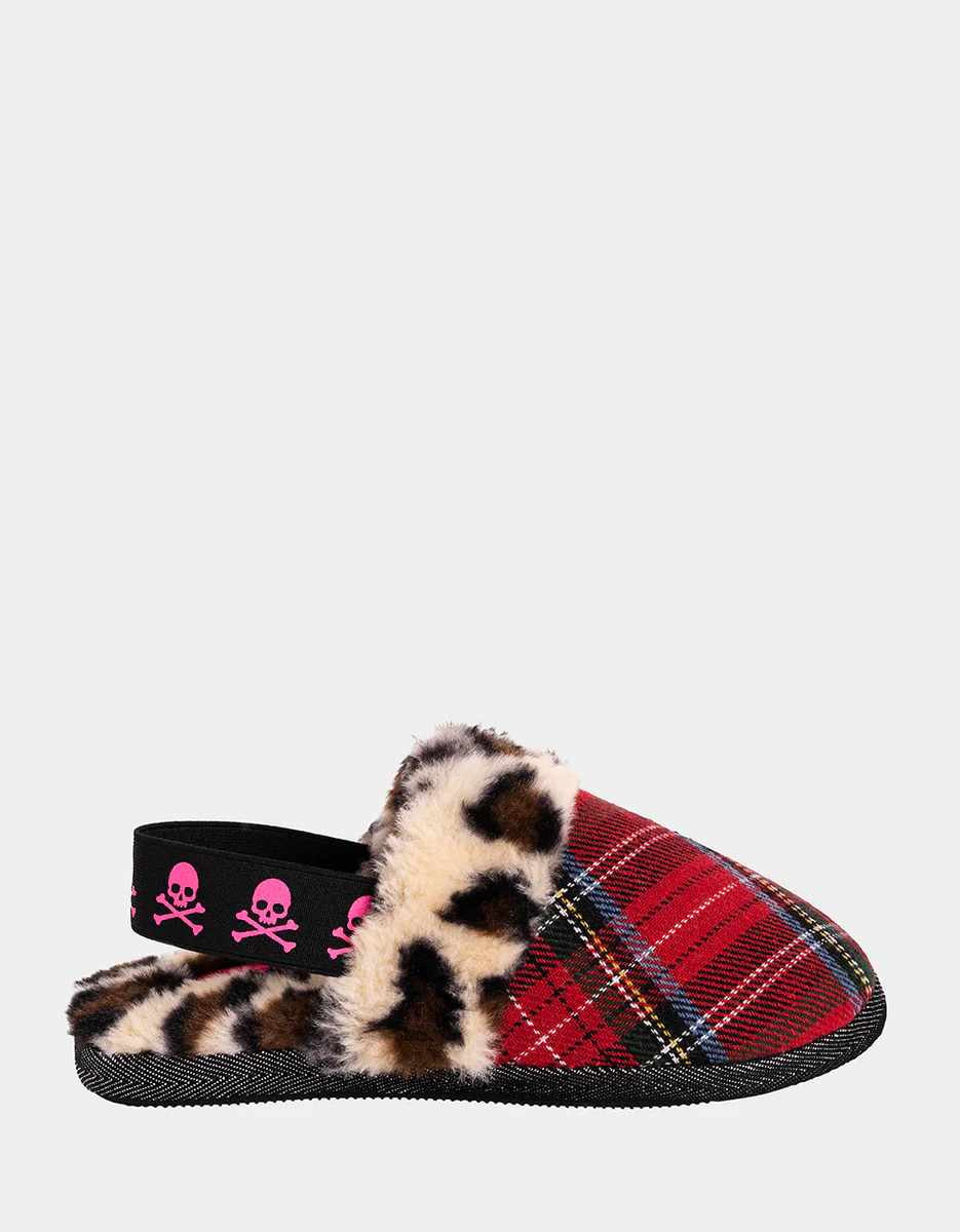 SLING IT BACK SLIPPER RED MULTI | Betsey Johnson
