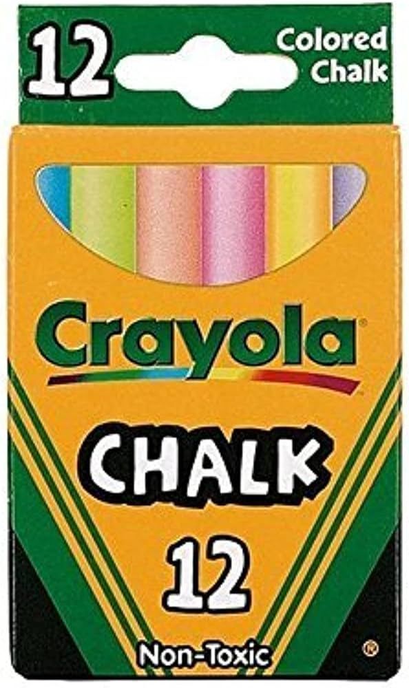 Crayola Colored Chalk Sticks 12 Count - 2 Packs | Amazon (US)