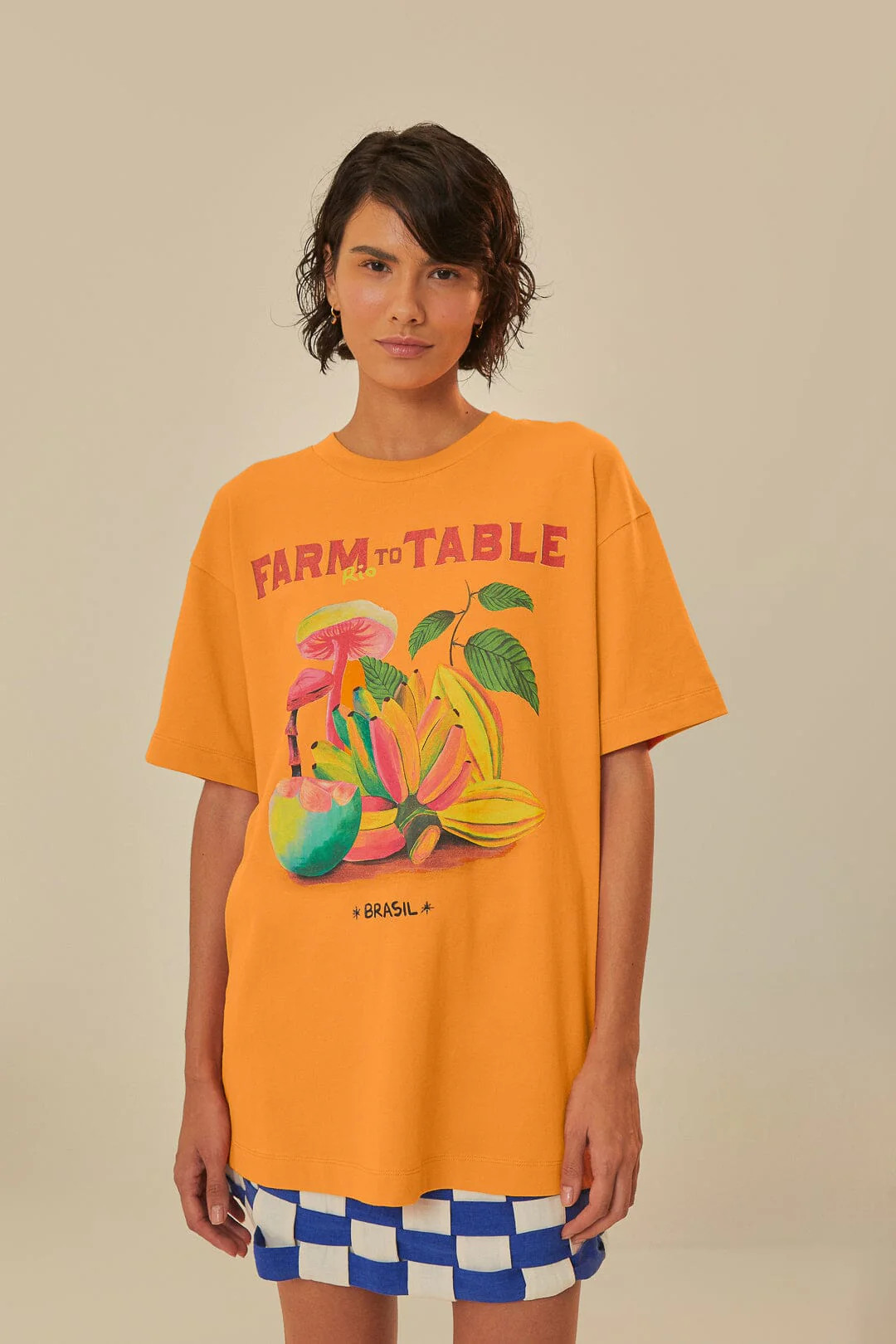 Orange Farm Rio To Table Organic Cotton T-Shirt | FarmRio (US)