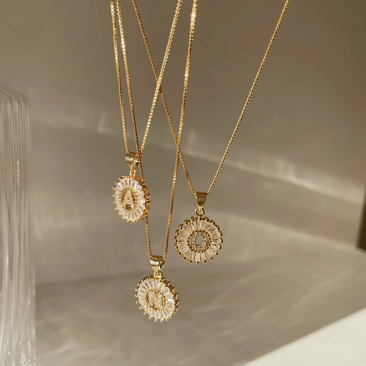 Uptown Initial Necklace | Gold Personal Jewelry | Truly Blessed Jewels | Truly Blessed Jewels