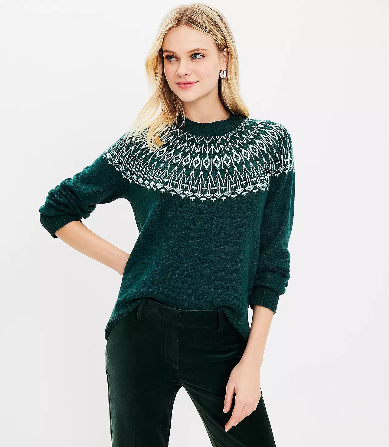 Fair Isle Everyday Sweater | LOFT