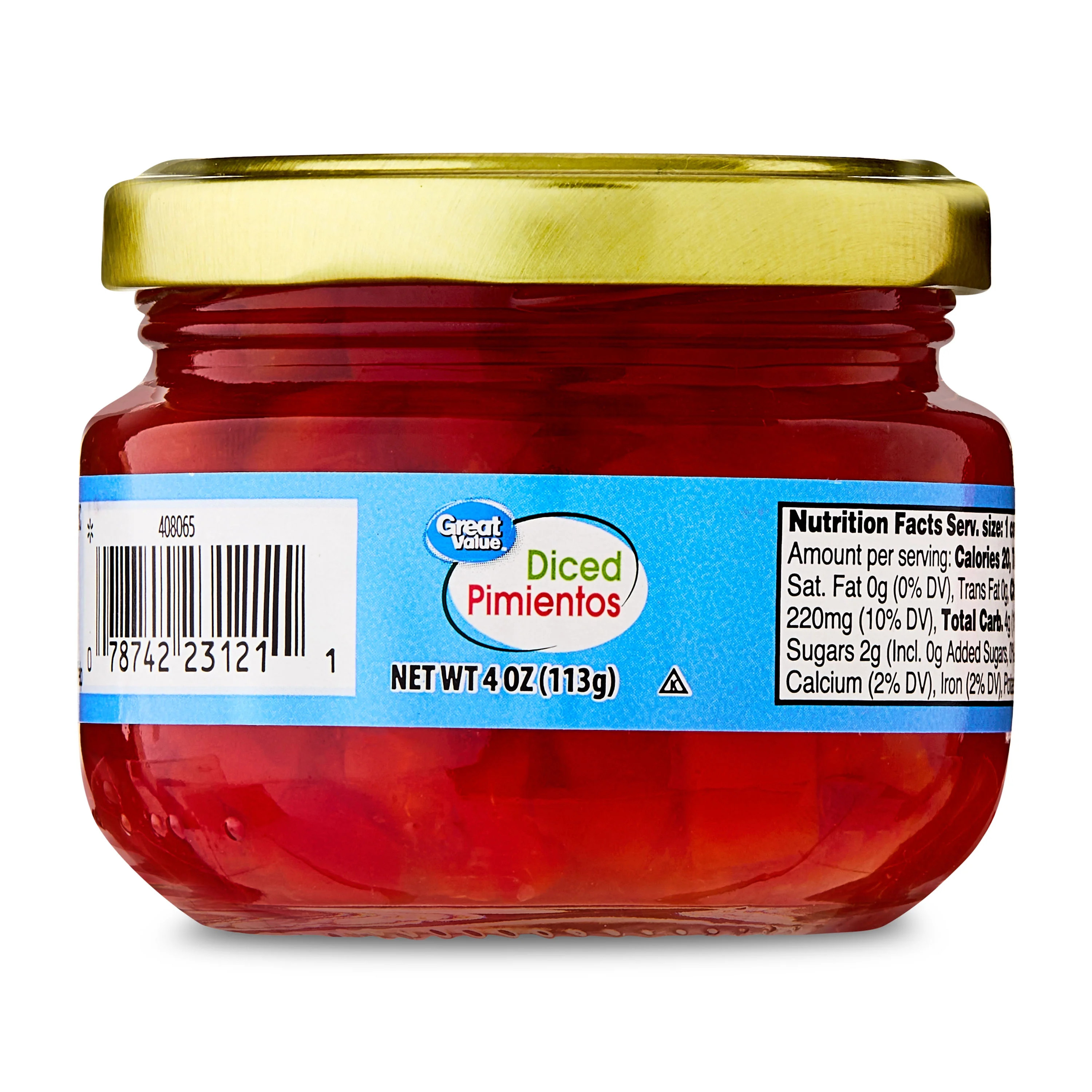 Great Value Diced Pimientos, 4 oz (Shelf Stable) | Walmart (US)
