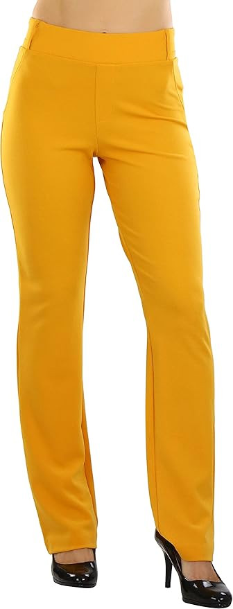 ToBeInStyle Women's High Waist Boot-Cut Dress Pants | Amazon (US)