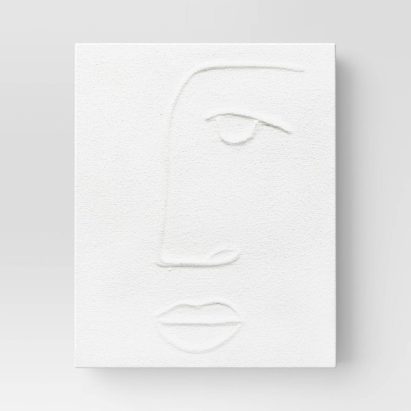 8" x 10" Open Eye Unframed Wall Canvas White - Threshold™ | Target