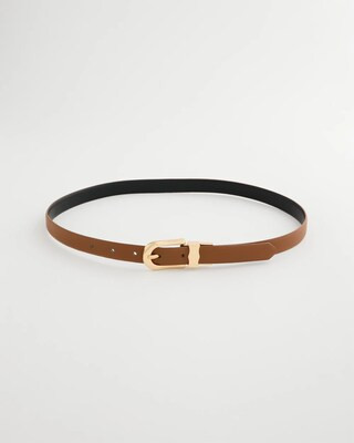 Women's Skinny Reversible Trousers Belt in Black | Chico's | Chico's