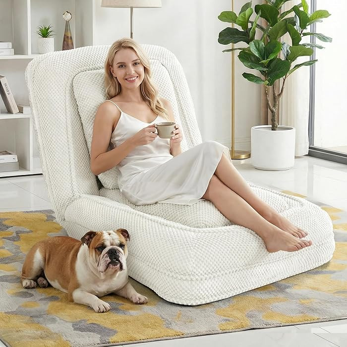 Human Dog Bed, Lazy Sofa Couch, Plush Floor Gaming Chair,5 Adjustable Position, sit, Sleep, fold,... | Amazon (US)