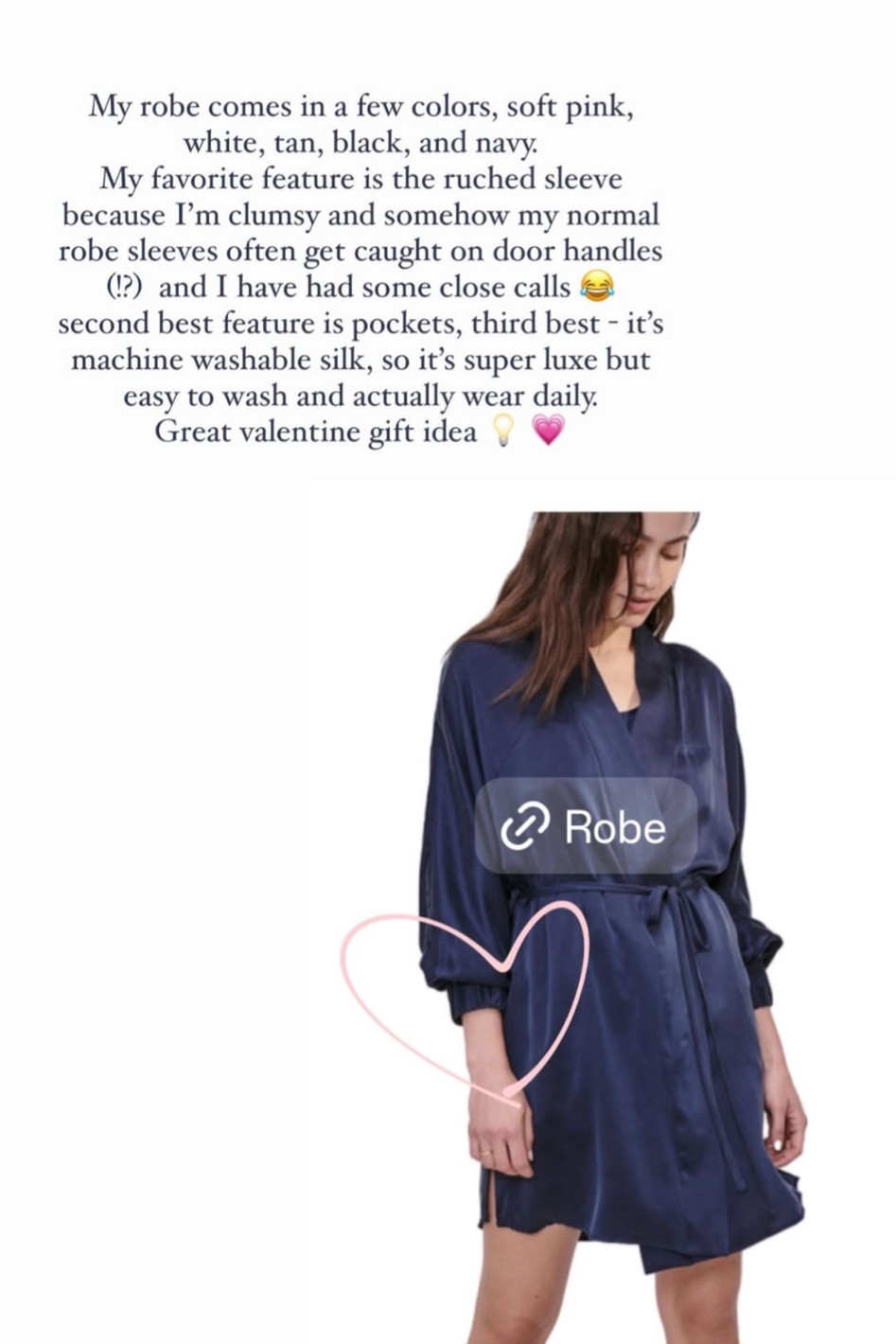 The silk robe that I wear daily! 

#LTKSeasonal #LTKHome #LTKStyleTip