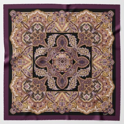 Malta - Silk Foulard for Women - Ruby red | Macy's