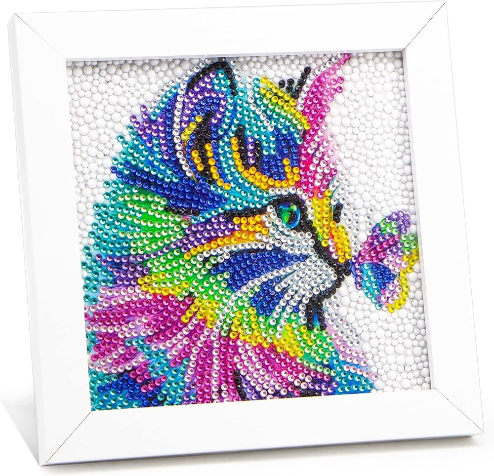AyuqEjus 5D Diamond Art Kits for Kids with 7.1"X7.1"Wooden Frame, Diamond Art for Kids Ages 6-12 ... | Amazon (US)
