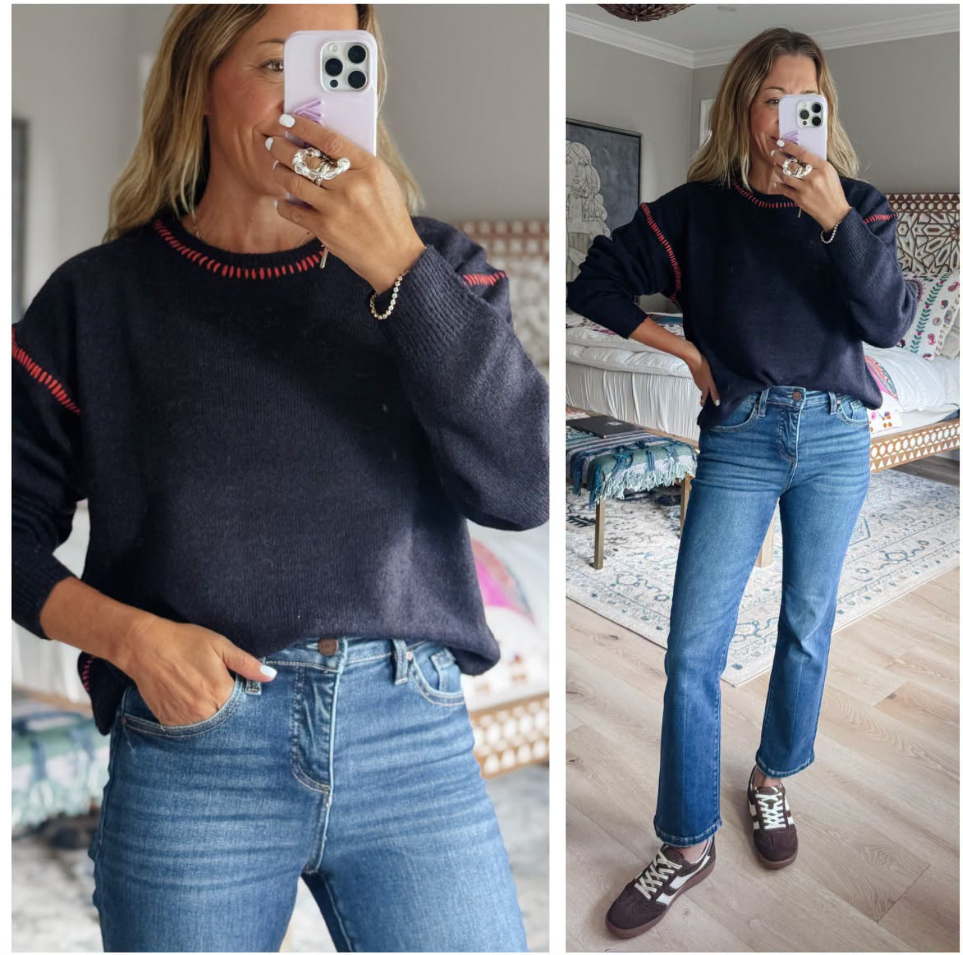 The stitch sweater is back!!!! 3 new color-ways to love!! Bonus points, Get 25% OFF Social Threads Fall Preview Collection when you spend $150+Use code FP26 until 8/9/26. 

 #LTKootd #LTKmomlife #LTKSeasonal