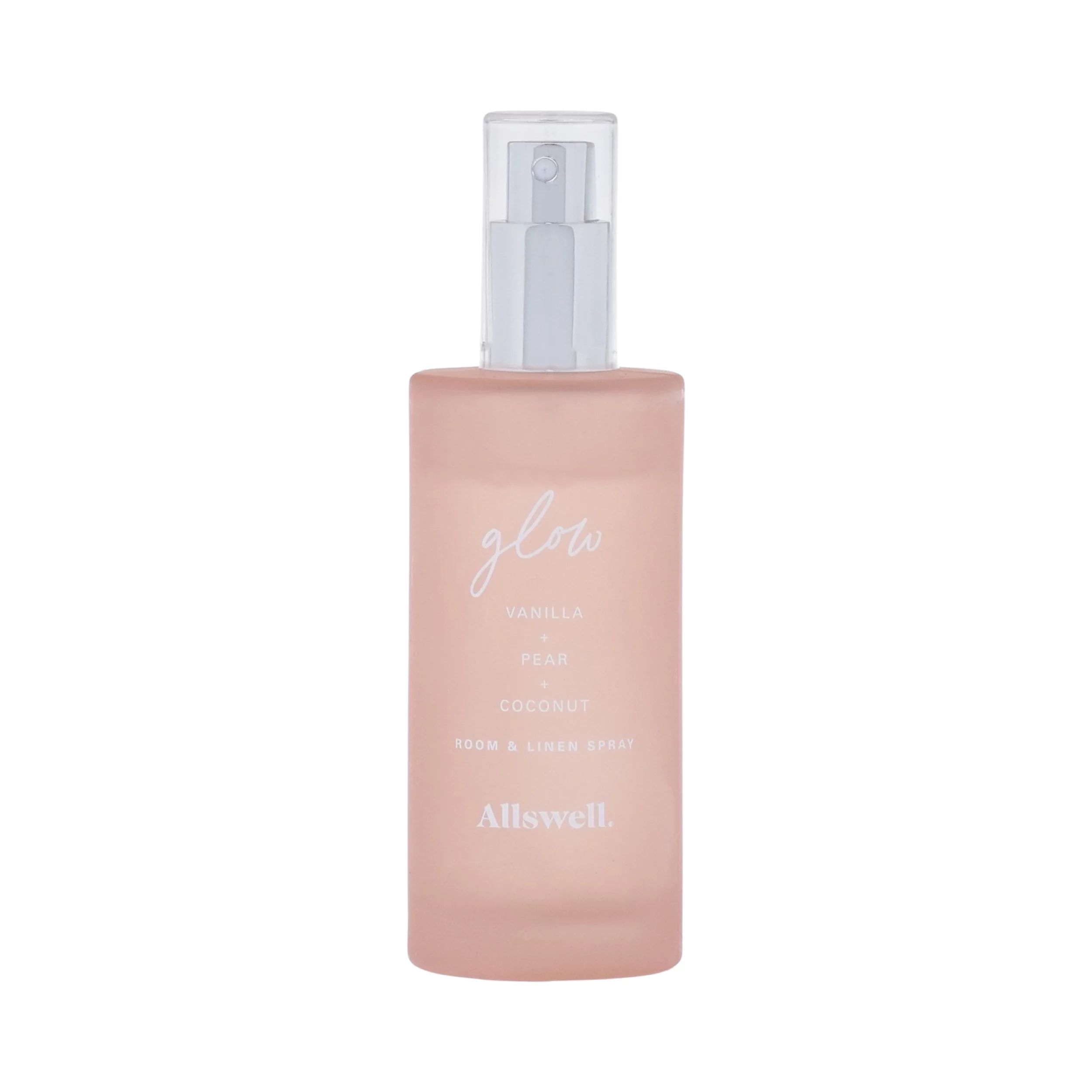 Glow (Vanilla + Pear + Coconut) | Pink - Allswell Printed Straight Sided Cylinder Room Spray 100m... | Walmart (US)
