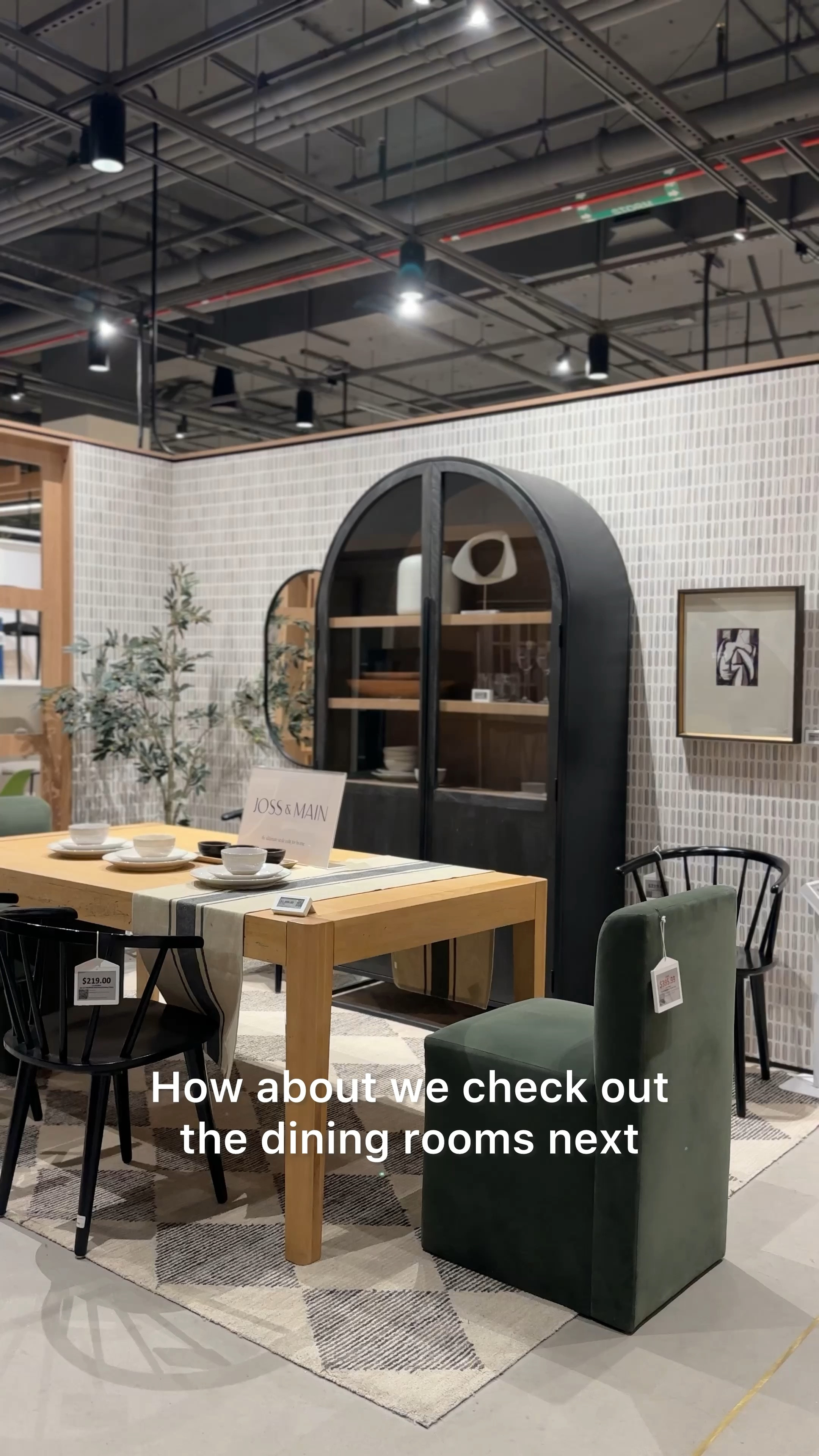 How about we check out the @Wayfair dining rooms next? Wayfair has a very talented team of designers there too, and they're ready to help you make your vision come to life and create a space you love. This was really helpful to see because we've been considering getting a new dining table, as our current one is just too big and showing a LOT of signs of wear. Anyway, my favorite pieces were the arched hutch, the drum light fixture, the leather bench, the slipcovered dining chairs, and the marble table. #wayfair #wayday #wayfairpartner

#LTKHome #LTKSaleAlert