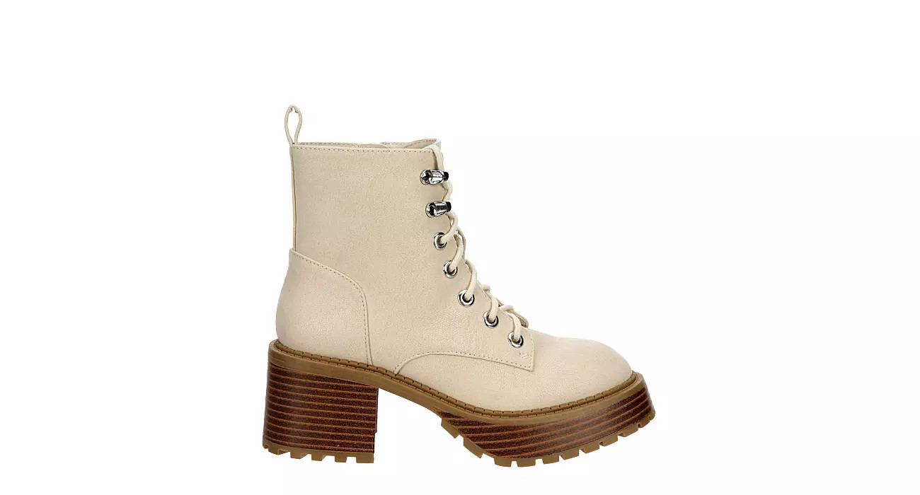 Limelight Girls Elleri Lace Up Boot - Ivory | Rack Room Shoes