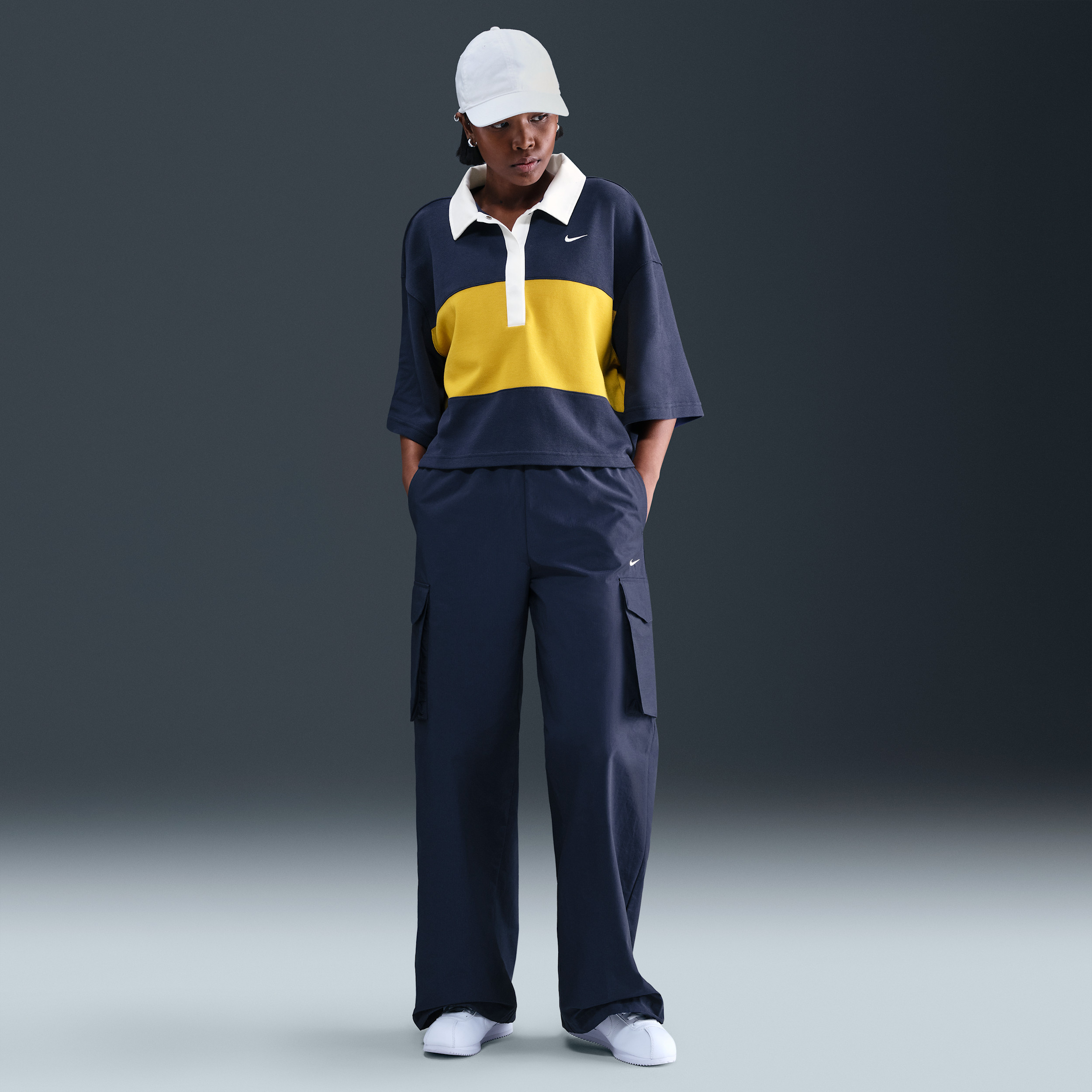 Women's Nike Sportswear Everything Wovens Mid-Rise Cargo Pants in Blue | HM6976-410 | Nike (US)