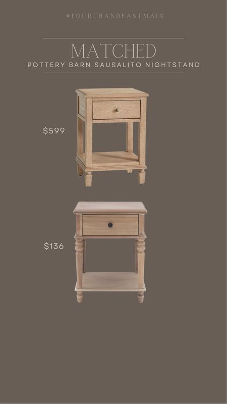 matched // pottery barn saulsalito nightstand dupe 

#LTKhome