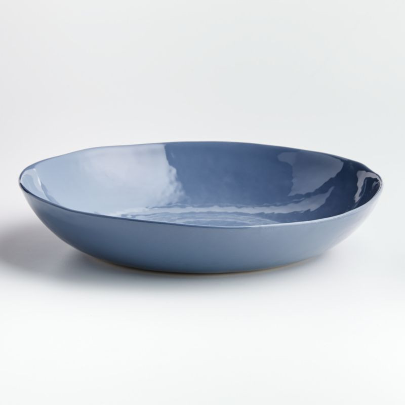 Mercer Denim Serving Bowl + Reviews | Crate and Barrel | Crate & Barrel