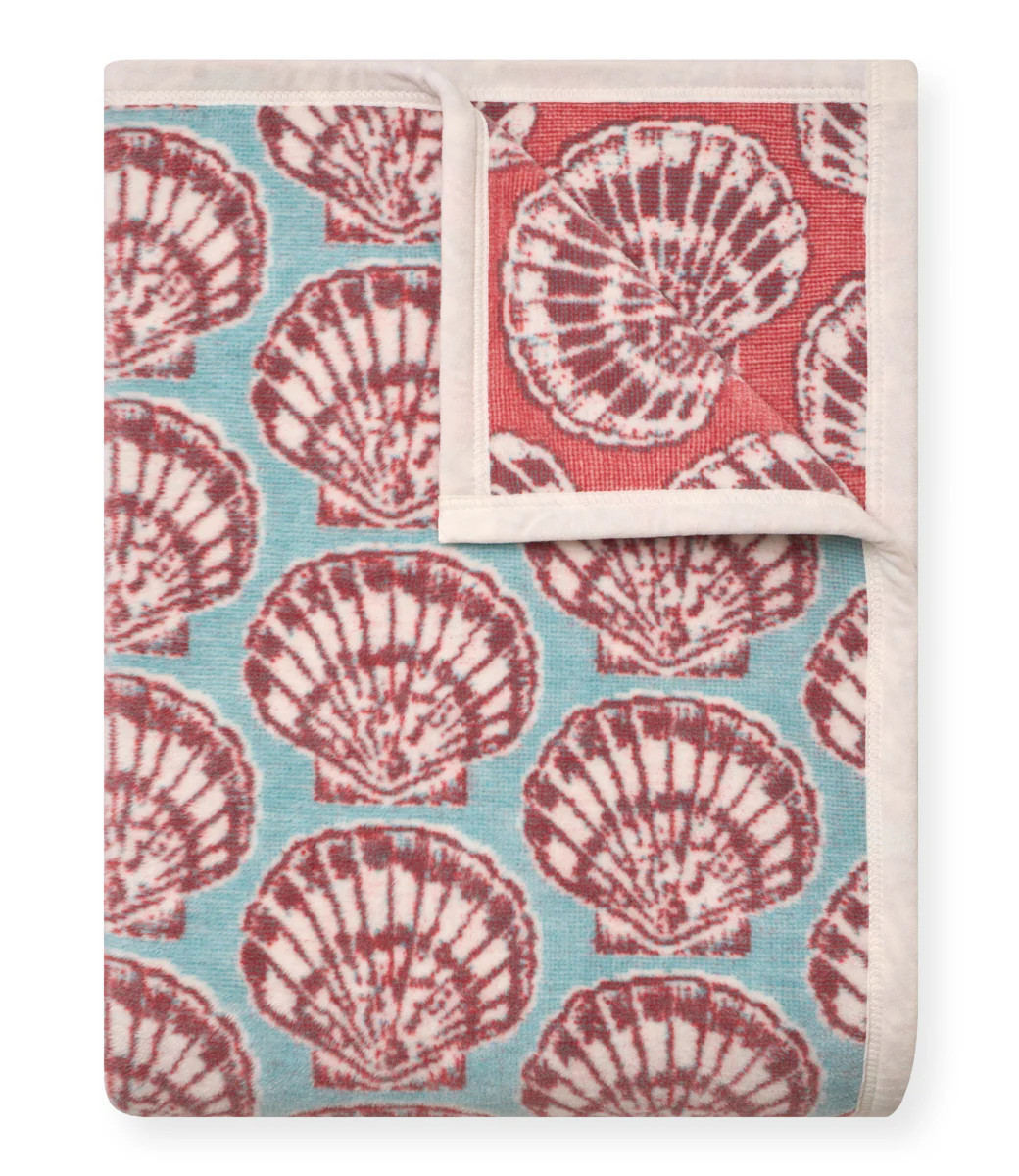 Painted Shells Throw Blanket | ChappyWrap | ChappyWrap