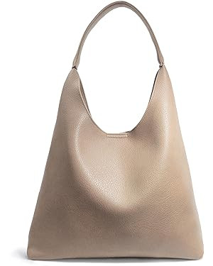 HOXIS Hobo Bags for Women Soft Vegan Leather Shoulder Handbag Slouchy Tote Purses | Amazon (US)