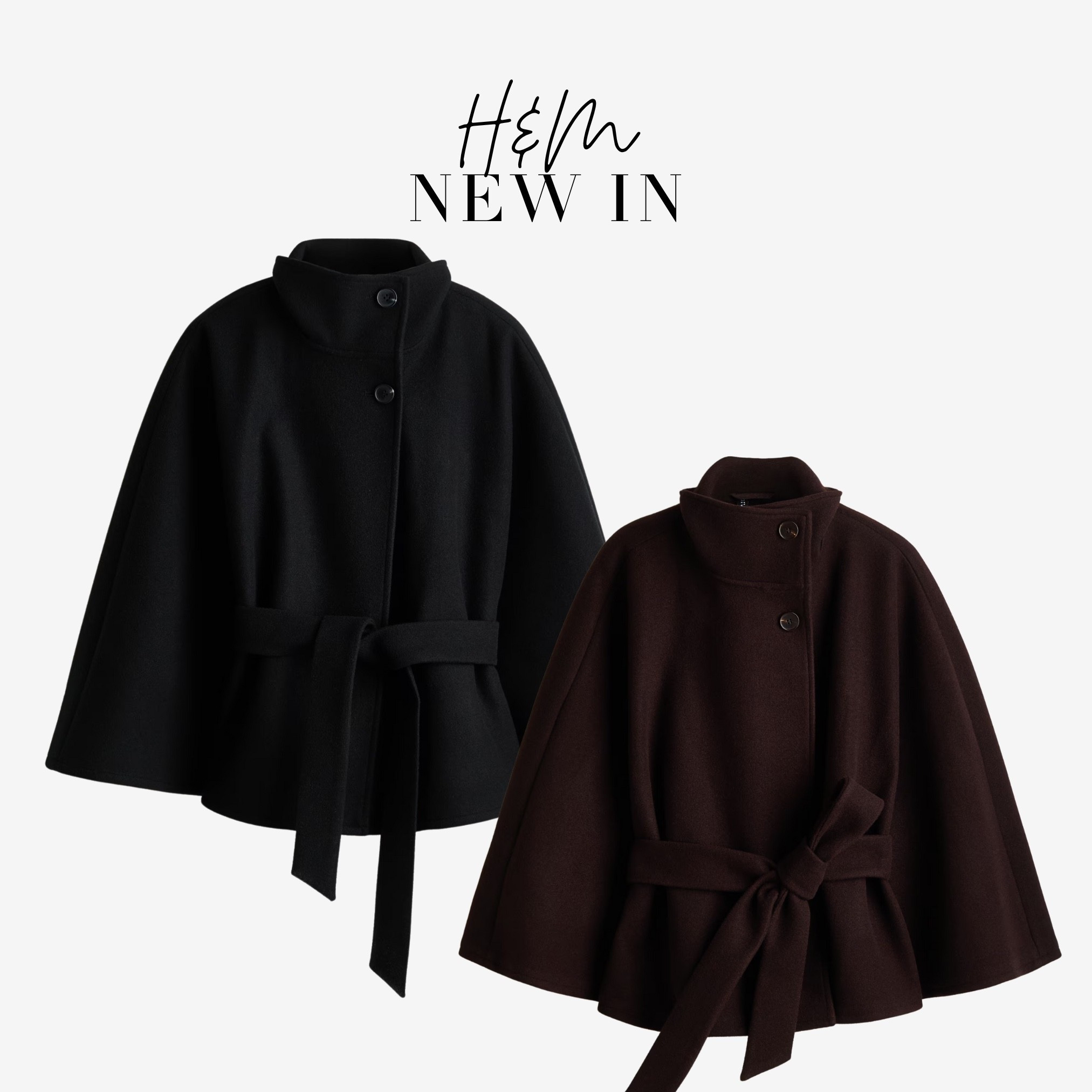 H&amp;M Belted Coats🤎

Tags: black belted coat, brown belted coat, winter coat, partywear coats 

#LTKuk #LTKwinter #LTKdatenight
