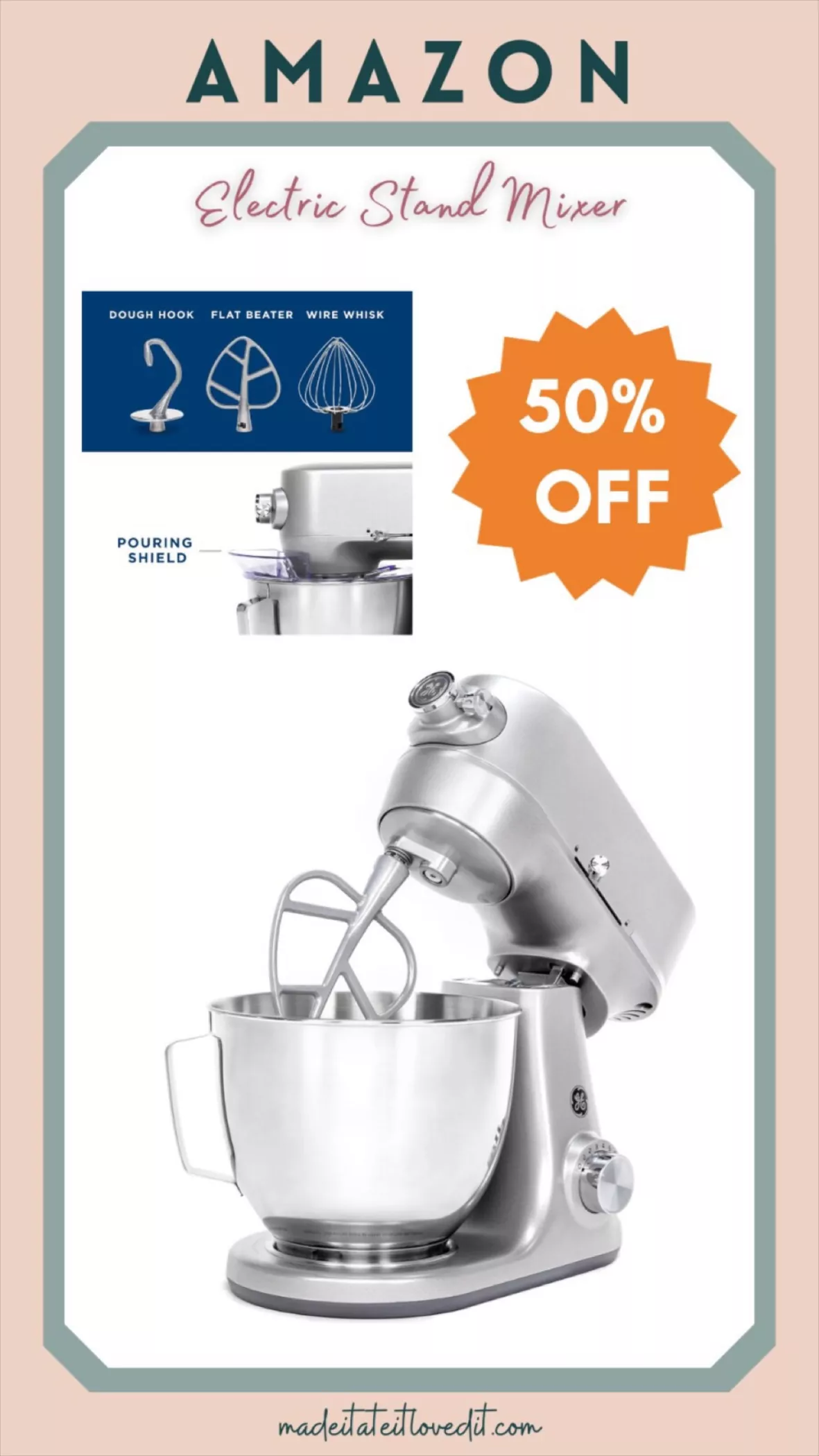 GE Tilt-Head Electric Stand Mixer curated on LTK