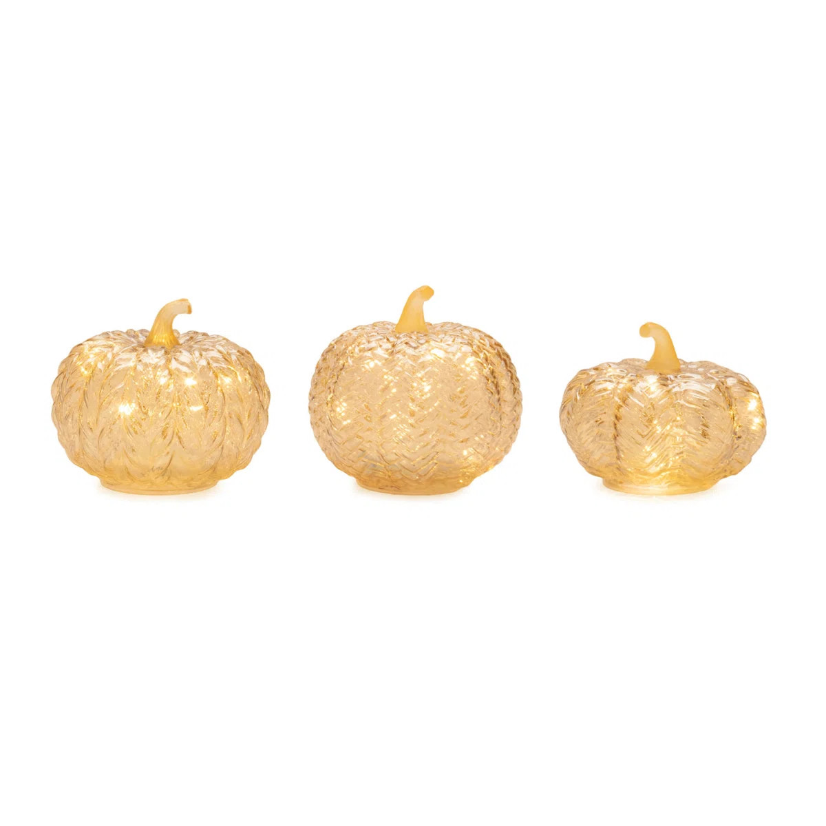 Red Barrel Studio® LED Mercury Glass Pumpkin Décor | Birch Lane | Birch Lane