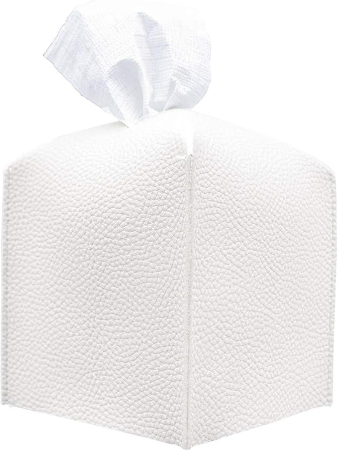 Carrotez Tissue Box Cover, [Refined] Modern PU Leather Square Tissue Box Holder - Decorative Hold... | Amazon (US)