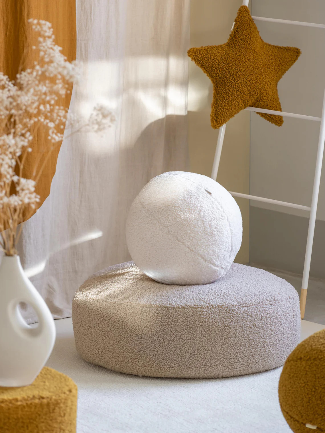 Pouf en peluche pour enfant Sugar, Ø 65 cm | Westwing EU