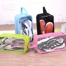 pc Transparent Shoe Storage Bag Travel Shoe Storage Bag With Zipper Portable Shoe Bag Home And Travel Accessories | SHEIN