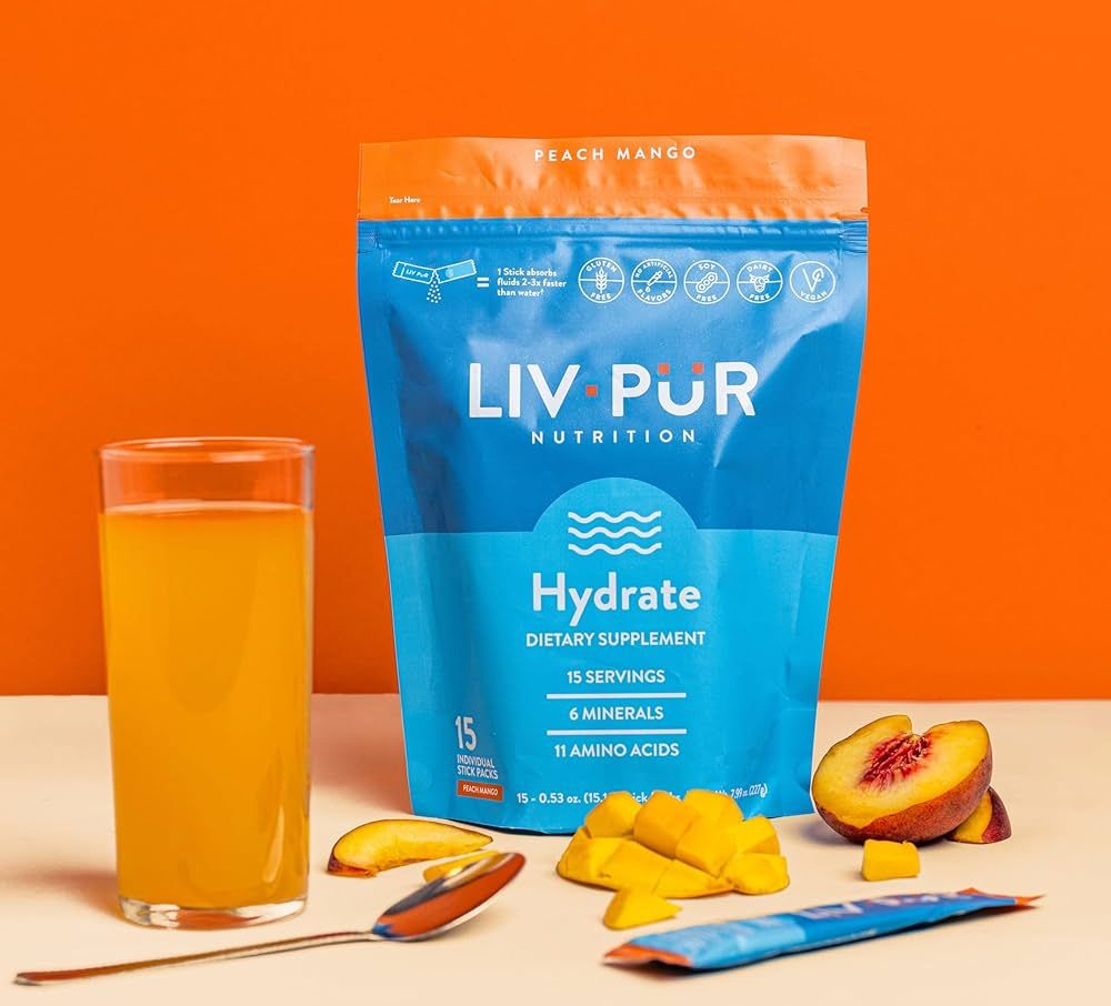 LivPur Nutrition Hydrate Hydration Powder w/Electrolytes | Essential Amino Acids & Nutrients | NS... | Amazon (US)