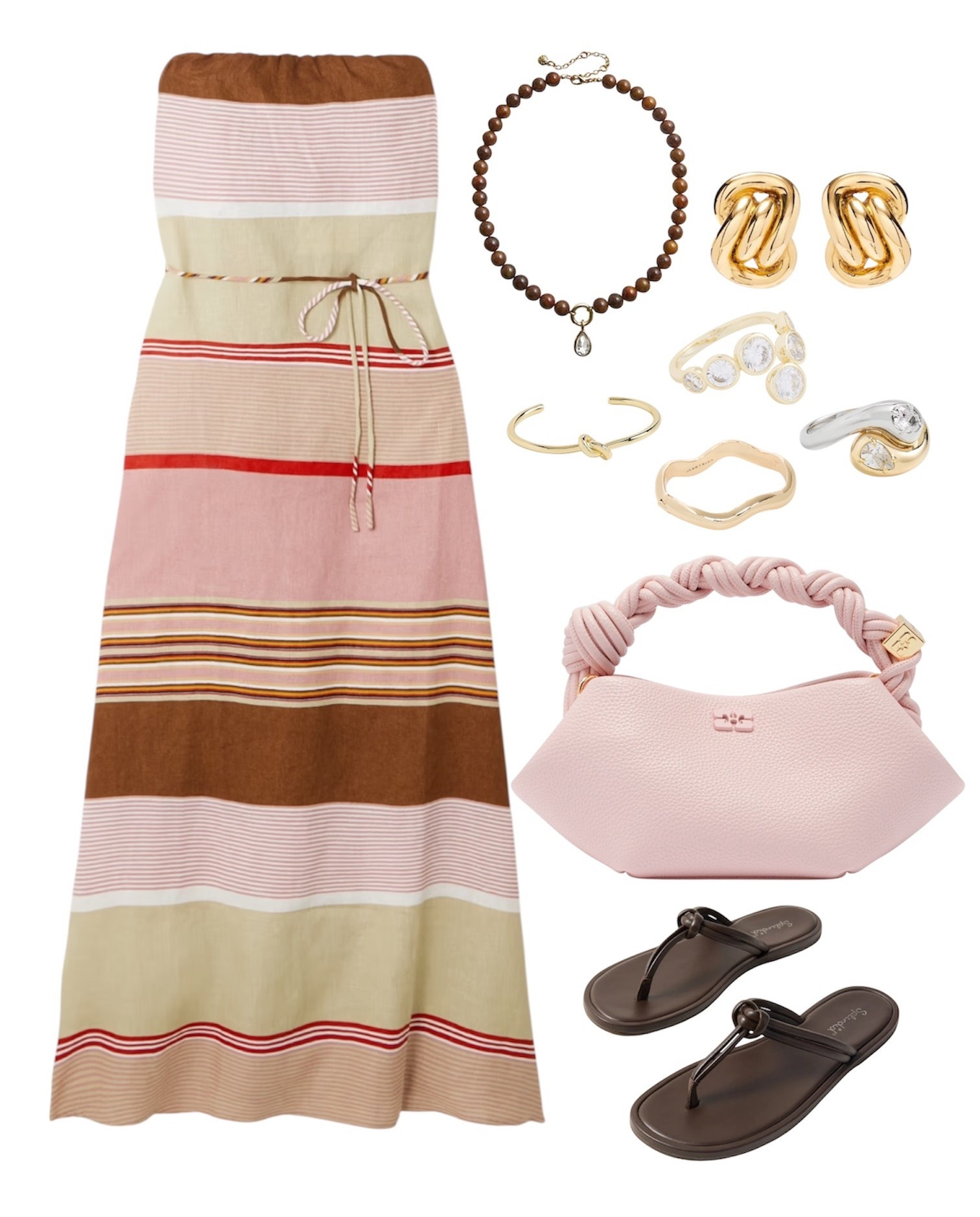 spring break resort outfit idea 
- love this faithful the brand  strapless dress, perfect color way for spring & summer 

cult gaia pink purse

brown splendid sandals 

bauble bar brown necklace 

@Shopbop rings & bracelets !!

#LTKSeasonal #LTKTravel #LTKootd